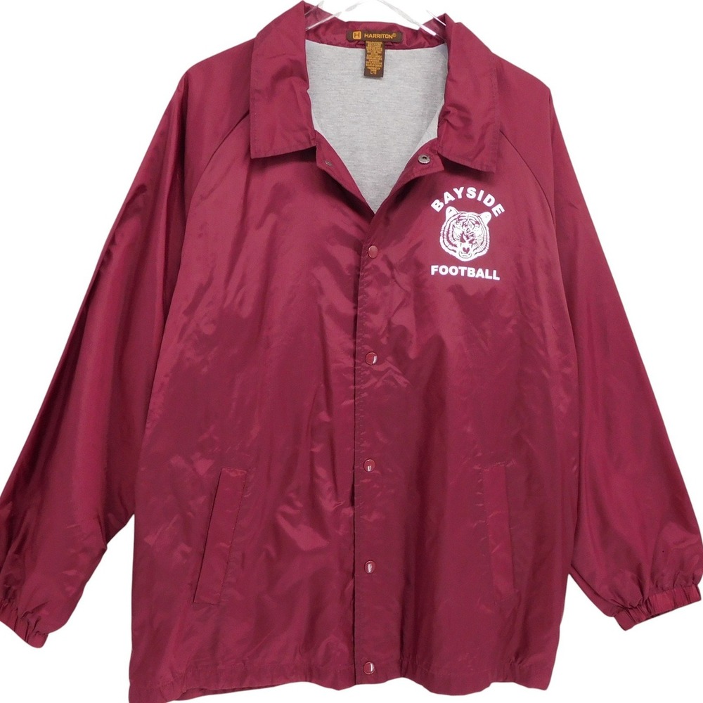 Saved by‎ the Bell Reboot Cast & Crew Jacket Adult Size L Bayside Football